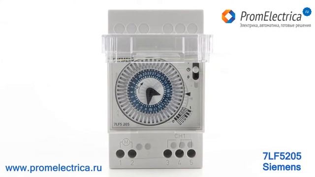 7LQ1 106 Суточный таймер с резервным питанием кварцевый, 230В 50/60Гц, 16А, 1350Вт, Siemens смотреть онлайн