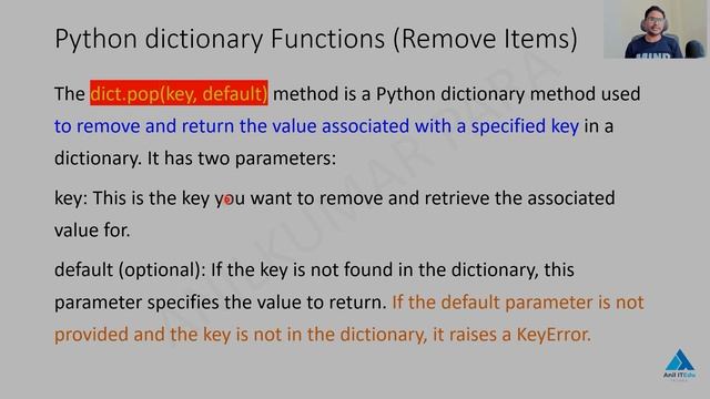 P117 - Python Dictionary Functions (Part-2) [తెలుగు]