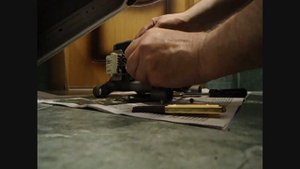 Замена щёток и ремня на стиральной машинке  Hotpoint Ariston WMSG 7106 .