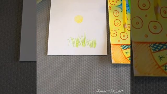 Акварельные карандаши для детского рисования.