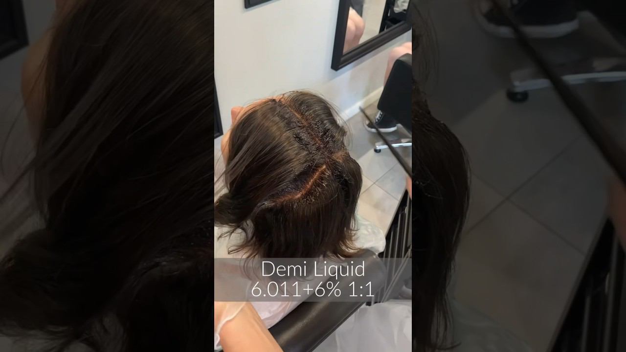 Demi Liquid не только для тонирования блондов и техник! #рекомендации #окрашиваниеволос #седина