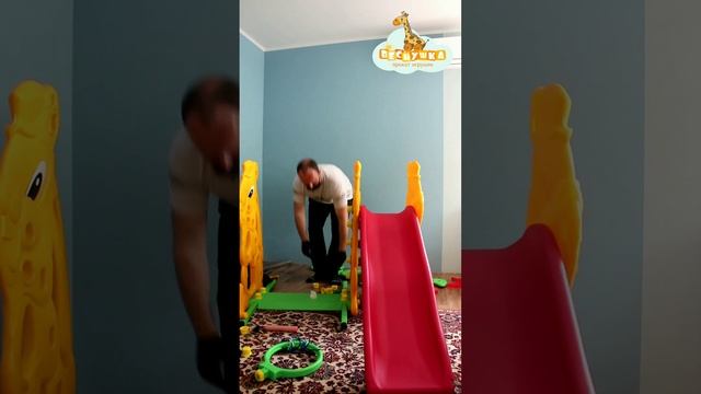 Сборка горки с качелями Ching-Ching "Бегемот" смотреть онлайн