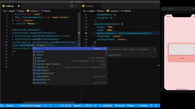 Building Alert Popup | React Native | SpeedCode | Build With Brijesh