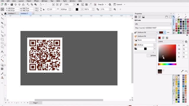 CARA BUAT BARCODE WA DI COREL DRAW смотреть онлайн
