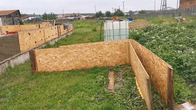 Строим дом из арболита.Вдвоем с мужем.
