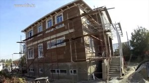 Монтаж фасада из декоративного пенополистирола