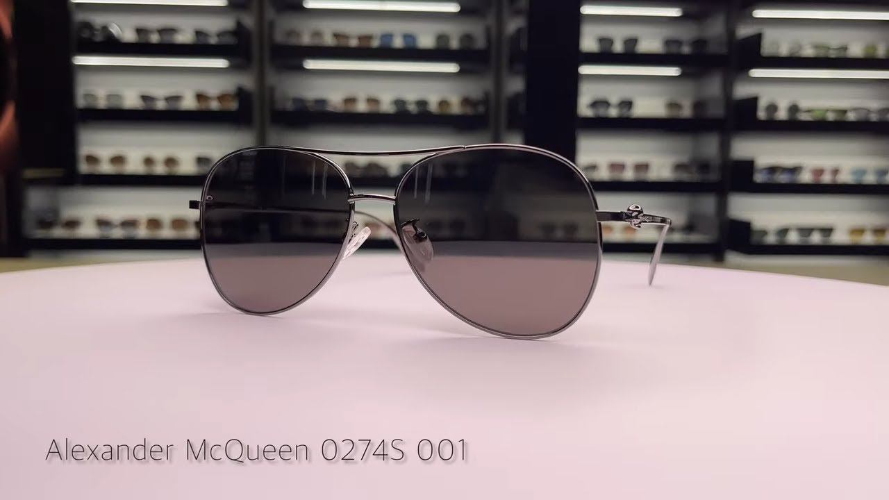 Распаковка и обзор солнцезащитных очков Alexander McQueen 0274S 001 – стиль и защита в одном