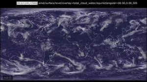 2013-11 - 12 Total Cloud Water from the Global Forecast System