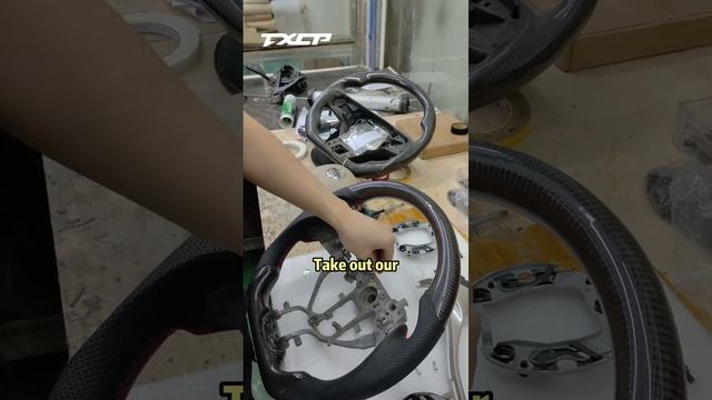 Disassembly and assembly explanation of Nissan X-Trail #modified #steeringwheel #car #carbonfiber