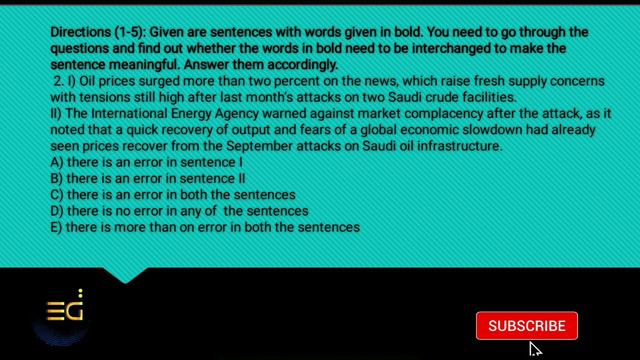 ERROR DETECTION NEW PATTERN- PART 1 | ENGLISH FOR IBPS PO/CLERK MAINS BY HUSSAIN SIR смотреть онлайн