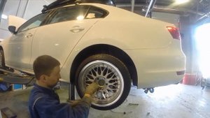 Установка койловеров Ta-Technix на VW Jetta с балкой