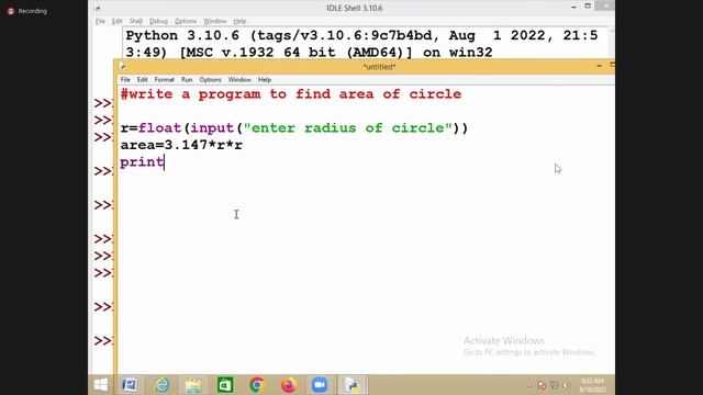 Python Class (18-08-2022) Part -1
