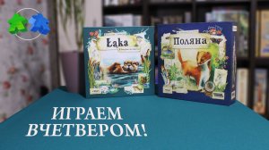 Поляна. Вниз по течению. Играем ВЧЕТВЕРОМ  в настольную игру.