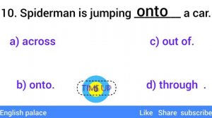 prepositions of movement|| basic english grammar quiz