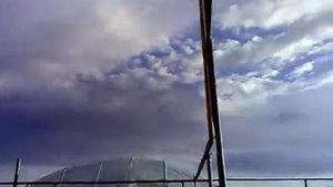 Знамение Аллаха. Надпись Аллах облаками. Город Тараз