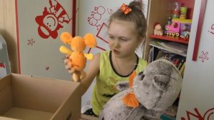Басик. распаковка игрушки. Барсик. Мягкая игрушка