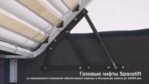 Кровать Boss; велюр Monolit, синий