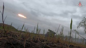 Боевая работа расчета РСЗО «Град»