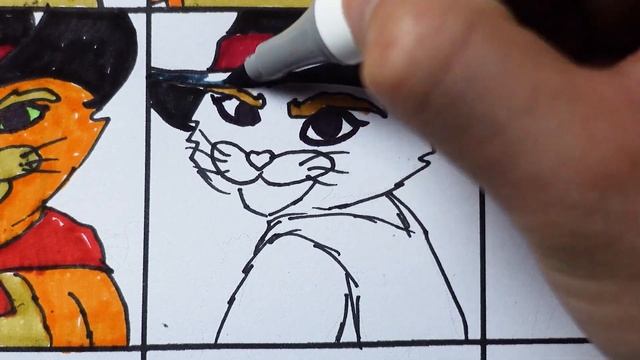 Drawing Puss In Boots 9 Lives | Puss In Boots: The Last Wish смотреть онлайн