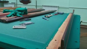 Ремонт бильярда своими руками часть 2DIY billiards repair part 2