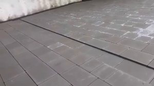 Тротуарная плитка уклон при гараже