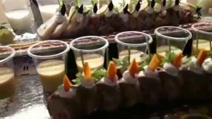 Ужин в главном ресторане отеля GRAND WATERWORLD MAKADI