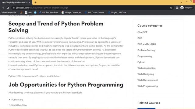 Free Enrollment in Python Problem Solving Course