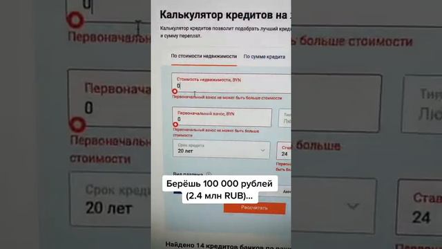 Под какой процент в Беларуси можно взять кредит на недвижимость?