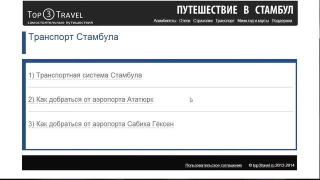 Путешествие в Стамбул самостоятельно