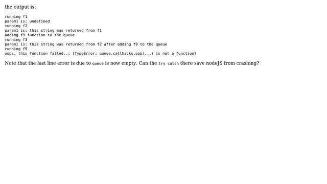 Code Review: JavaScript async functions queue approach