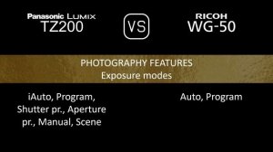 Panasonic Lumix TZ200 vs. Ricoh WG-50: A Comparison of Specifications