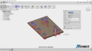 Выдавливание большого количества отверстий во Fusion 360