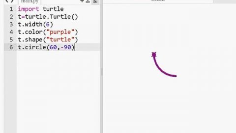 Модули и классы в языке Python. Окружности и дуги.