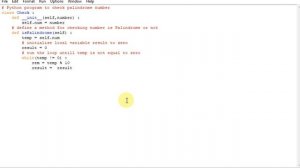 Python program to check palindrome number