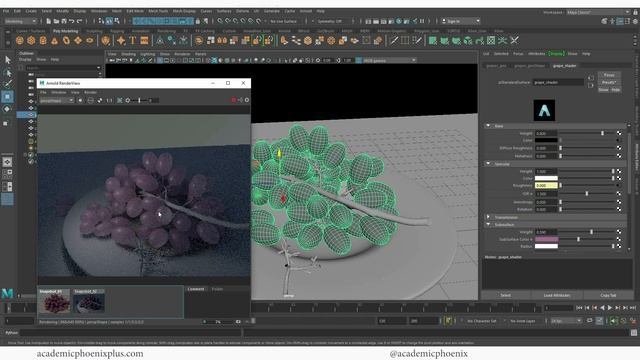 Texture Realistic Grapes in Maya 2020 Procedurally смотреть онлайн