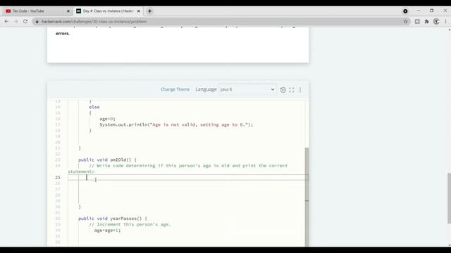 Hacker Rank Day 4 :  Class vs. Instance | Java | HackerRank Solution | 30 Days Of Code |