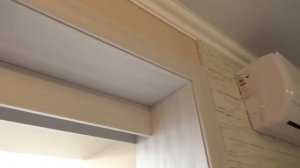 Двойная раздвижная дверь внутри проема