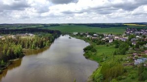 Обзор озера Дички с высоты птичьего полета...