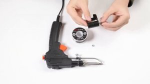 Soldering iron with automatic tin feeding