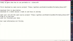 how to install portable minecraft