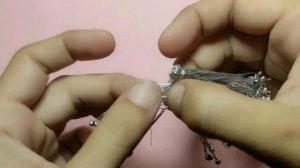 DIY white zari latkan ( Blouse/Dress hanging accessories)#DIY