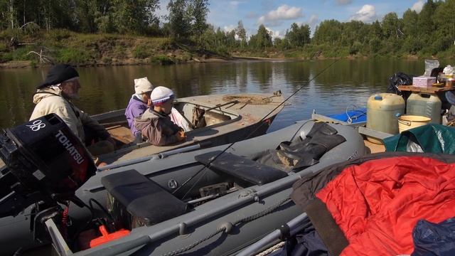 По реке Парабель. 1 часть. - Rafting down the river in Siberia Part 1