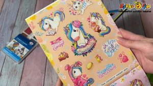 Набор наклеек Милые единорожки 100наклеек