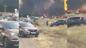 Страшный пожар в Самарской области горит село Борское