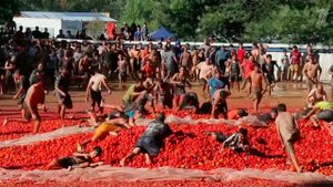 В Чили прошла ежегодная томатная война