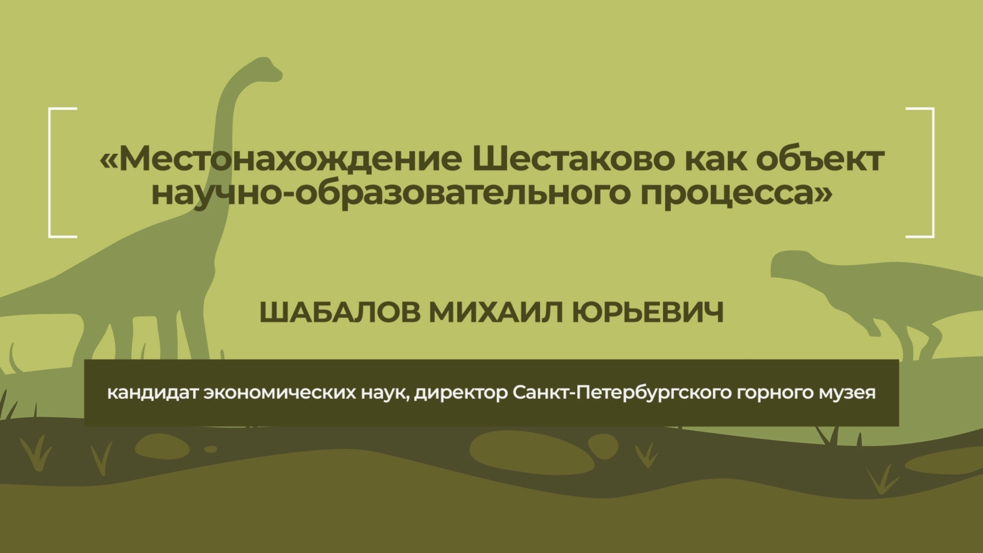 Динотерра 2023. Международный симпозиум. Шабалов Михаил Юрьевич