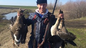 Охота на Гуся Тест патронов Челенж ТройкаVSкартечЬ  Goose hunting