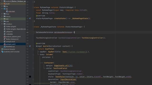 Flutter firebase tutorial #2 Insert Data Firebase Realtime Database | Flutter Firebase Database CRU