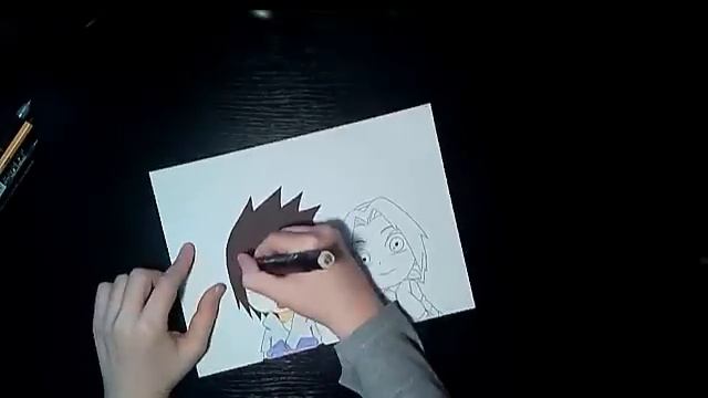 SPEED DRAWING CHIBI SASUKE AND SAKURA