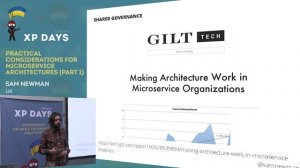 Practical Considerations for Microservice Architectures. Part 1. (Sam Newman, UK)